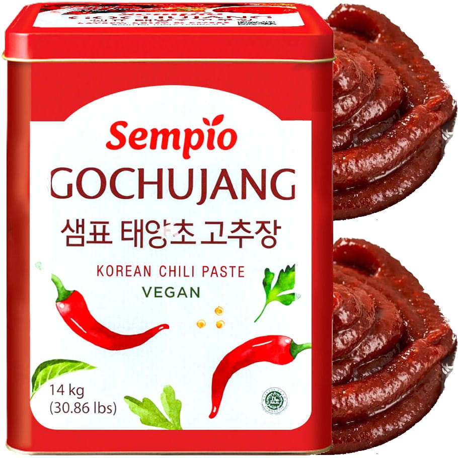 Korejská hustá pasta Chili Gochujang Ostrá Vegan Gastronomie 14 kg Sempio