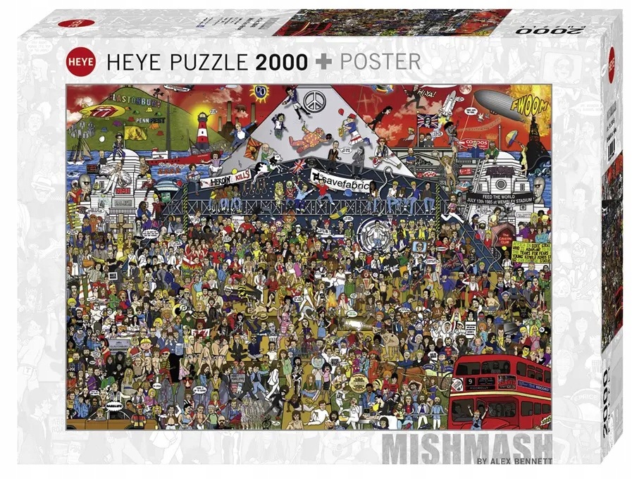 Puzzle 2000 elementów. Historia muzyki angielskiej i irlandzkiej. Alex