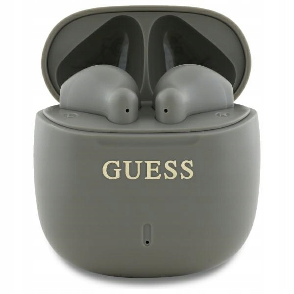 Guess Bluetooth sluchátka GUTWSJ14ESGE Tws dokovací stanice taupe Printe