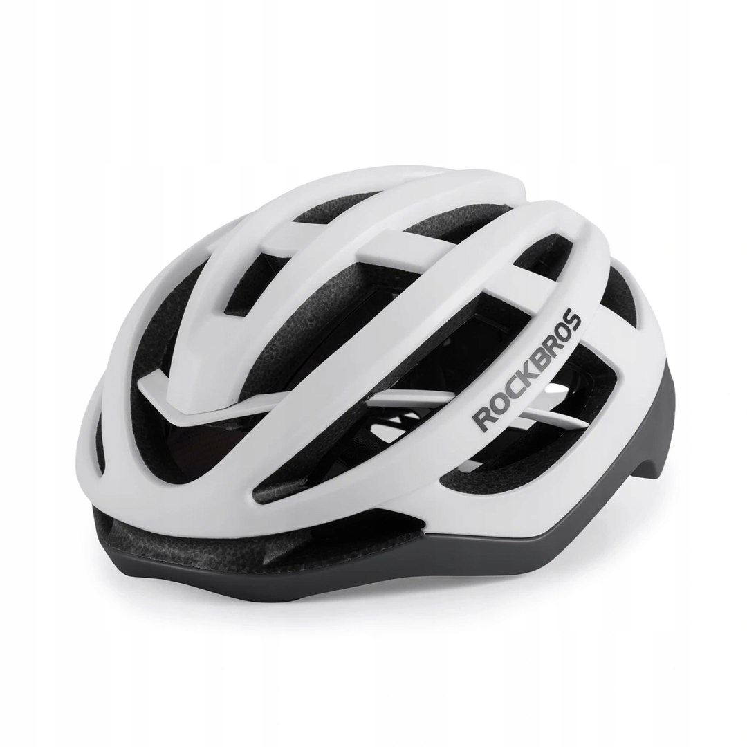 Kask ochronny rowerowy HC-58WG-L 58-61 cm biało-szary