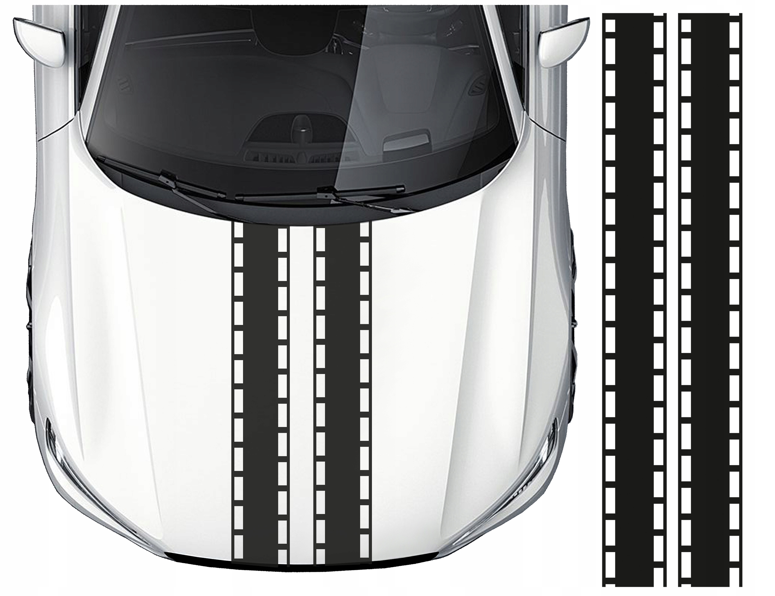 Pásy Na Auto nálepka 20 cm x 2 ks x 4 m