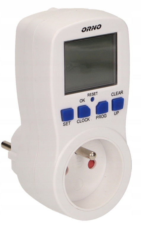 ELEKTRONICZNY PROGRAMATOR CZASOWY TIMER WYŁĄCZNIK Waga produktu z opakowaniem jednostkowym 0.18 kg