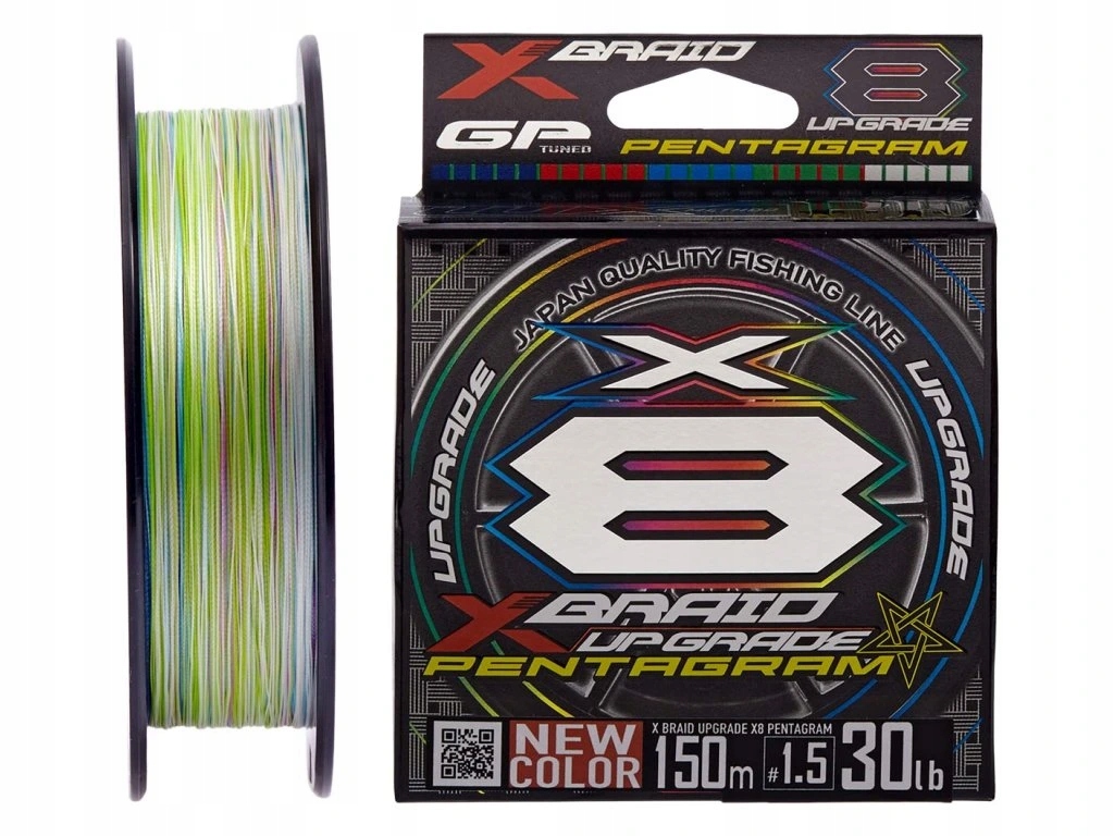 Pletená šňůra Ygk X-Braid Upgrade X8 Pentagram #PE2,0 40lb 300m Multicolor