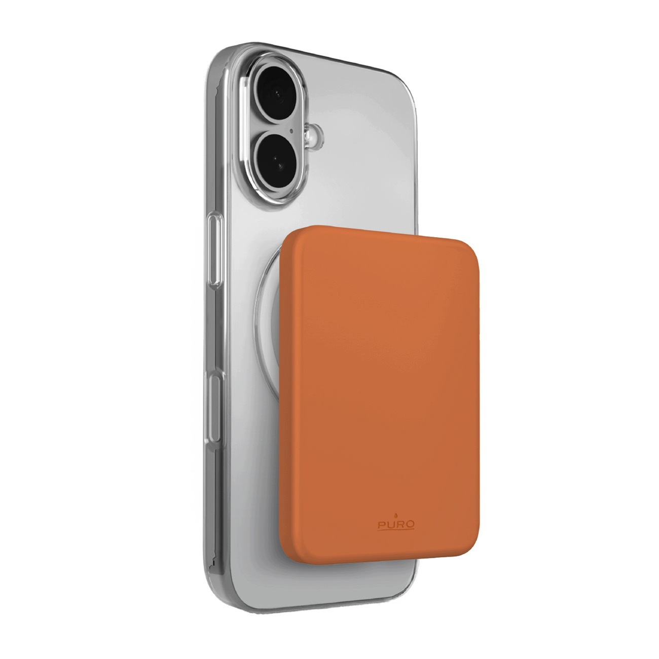 Magnetická Powerbanka Magsafe 4200MAH Ultra Tenká 1 CM Usb-c Puro Oranžová