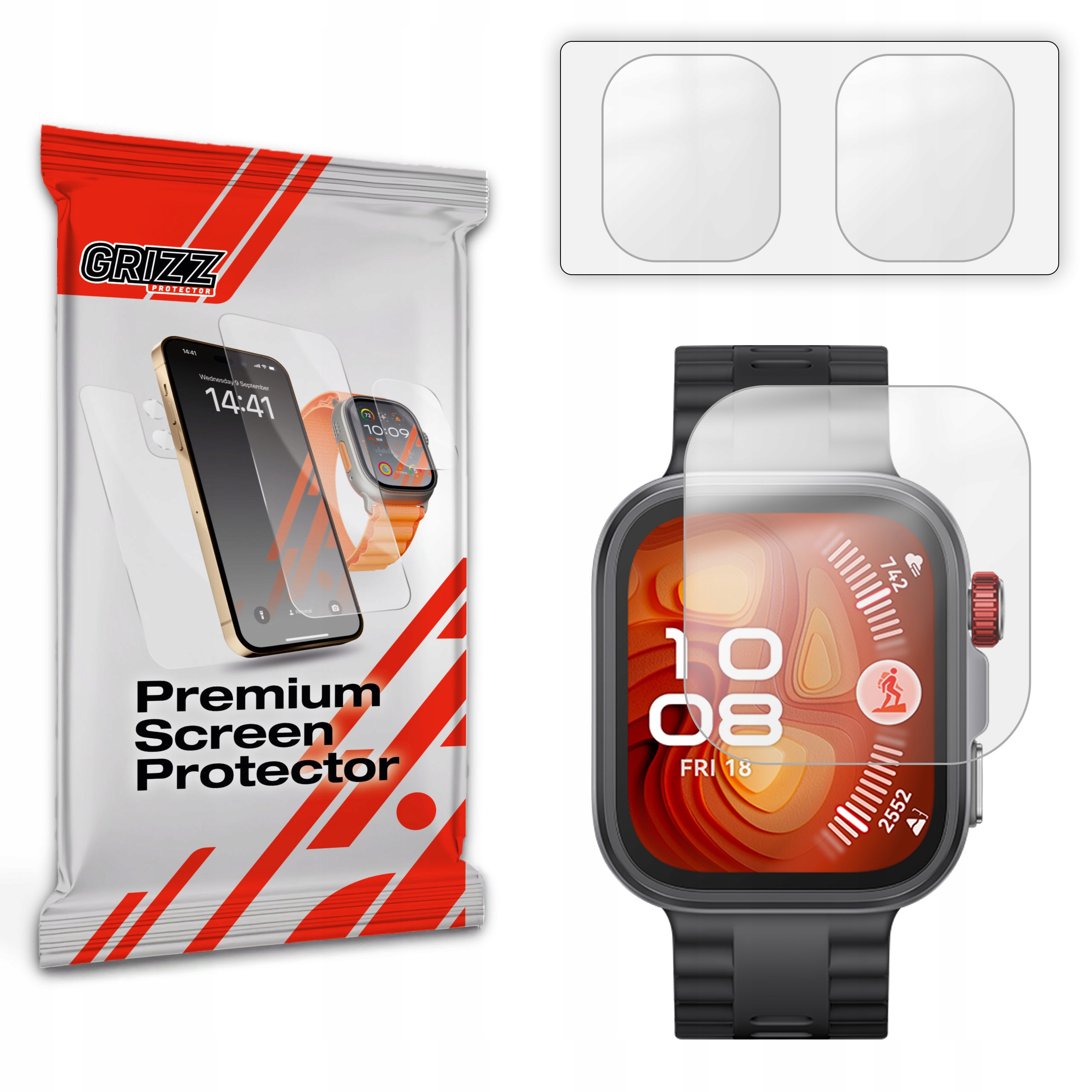 2-PAK Antyodciskowa folia ochronna do Huawei Watch Fit 4 Pro