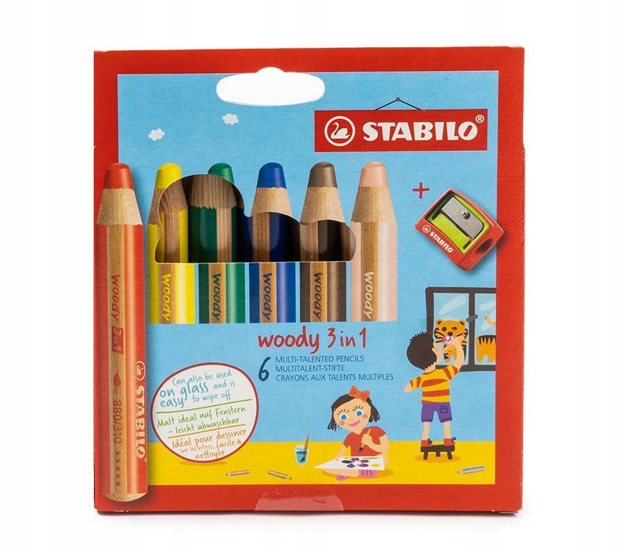 

Zestaw Kredki ołówkowe Stabilo Woody 3in1 6szt