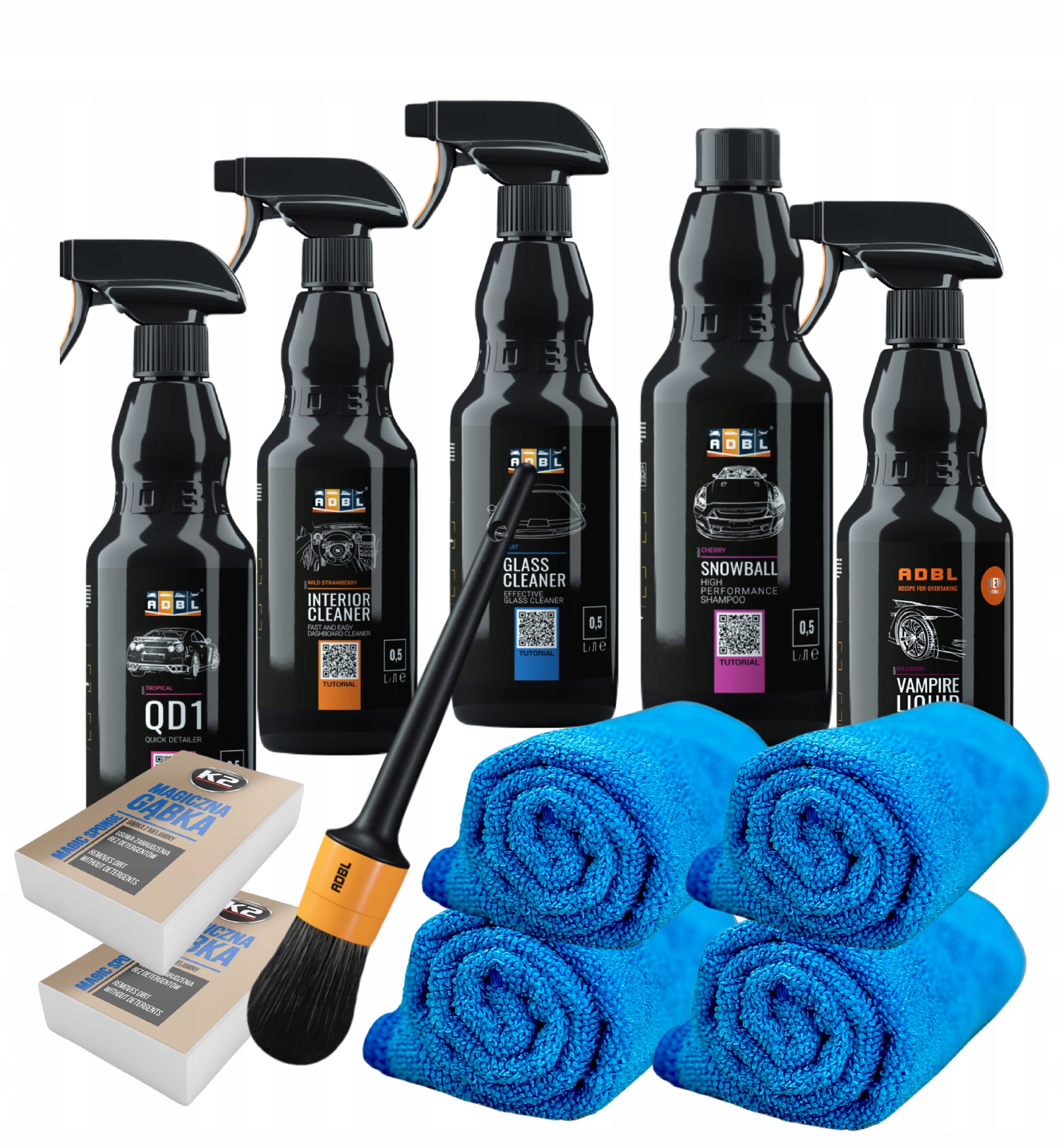 

Zestaw kosmetyków detailingowych Adbl do samochodu