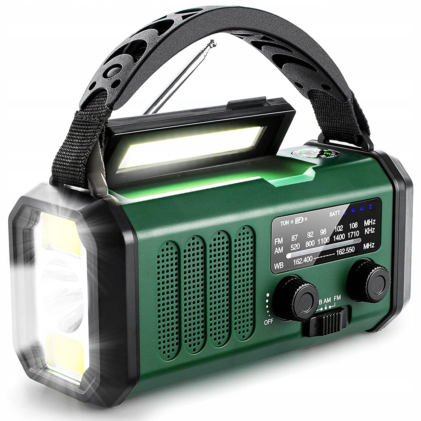 1RADIO FM AWARYJNE SOLAR SOS 10000mAh LATARKA IPX5 Marka inna