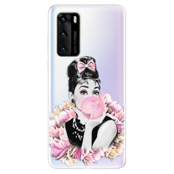 Silikonowe etui iSaprio Pink Bubble do Huawei P40
