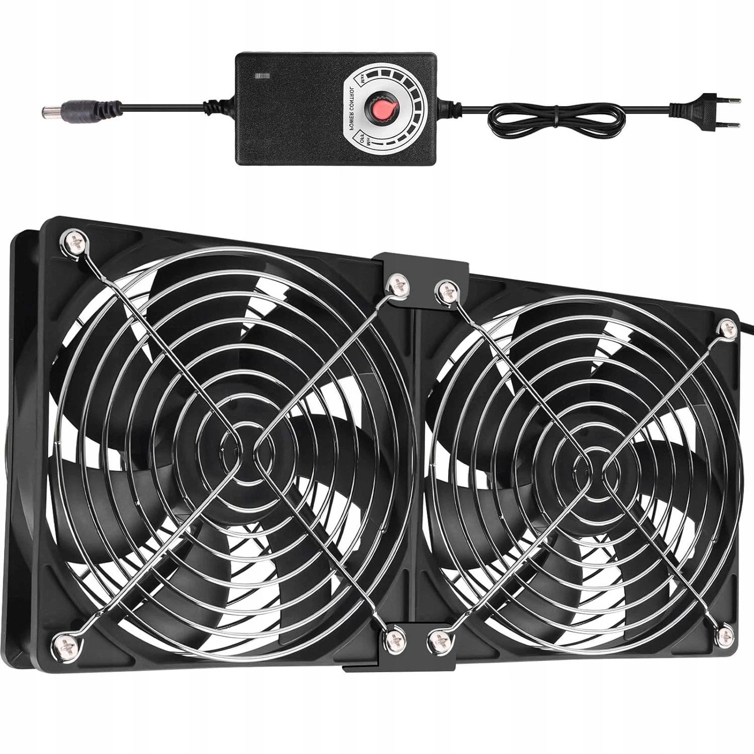 Wentylator do szafy rack 120mm 220V regulacja prędkości cichy do serwera