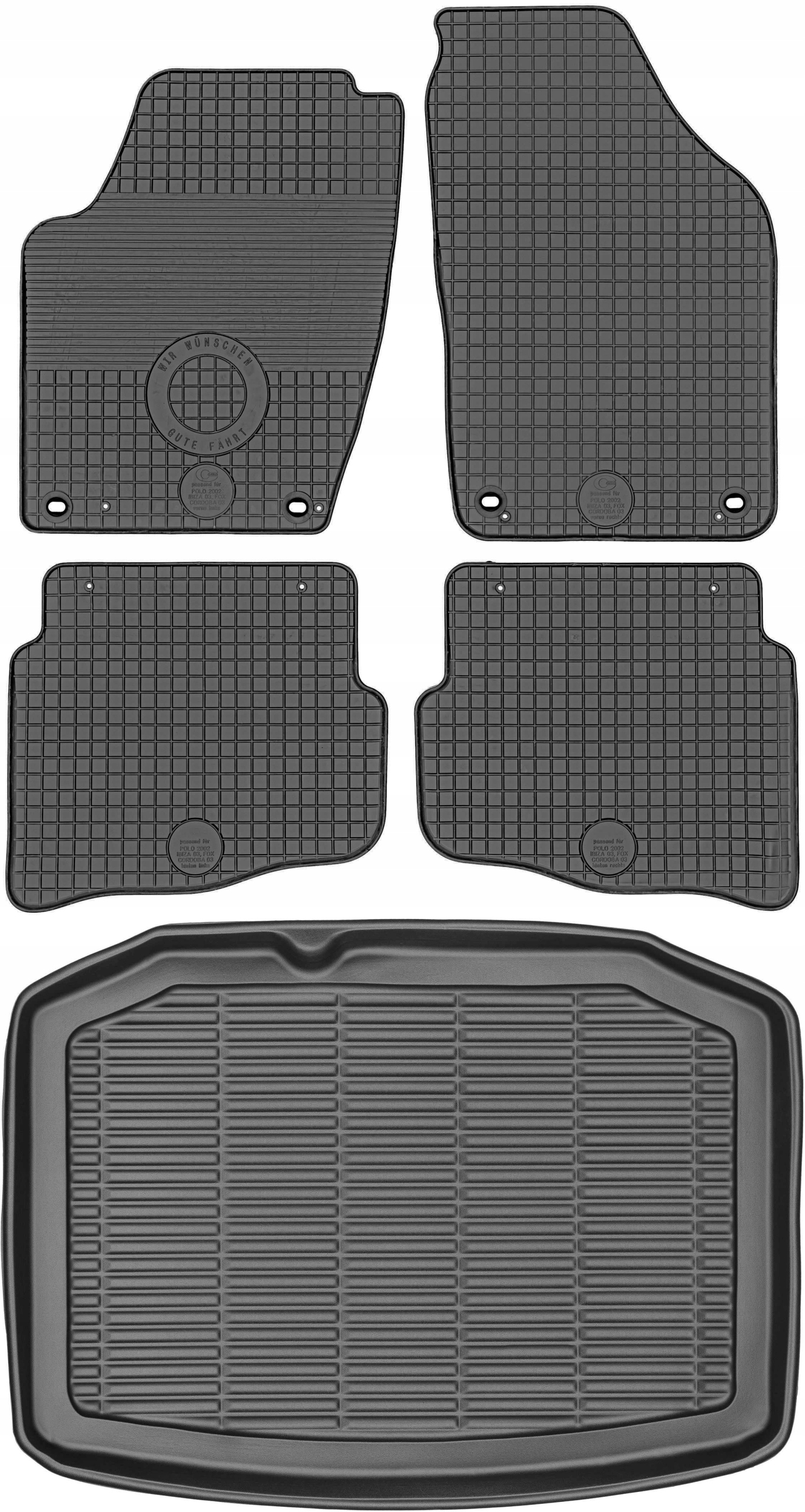 Vw Polo IV Hb 2001-2009 Gumové stierače rohož batožinového priestoru