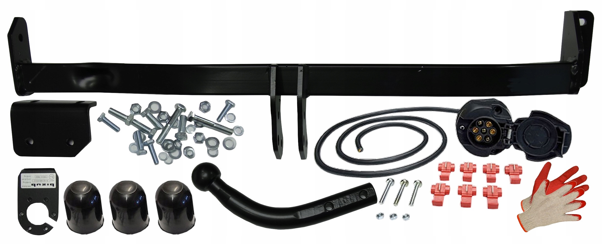 KOMPLETNY HAK HOLOWNICZY+WIĄZKA +OSŁONKIU TOYOTA YARIS 1 I P1 1999-2005 Rodzaj kuli Odkręcana