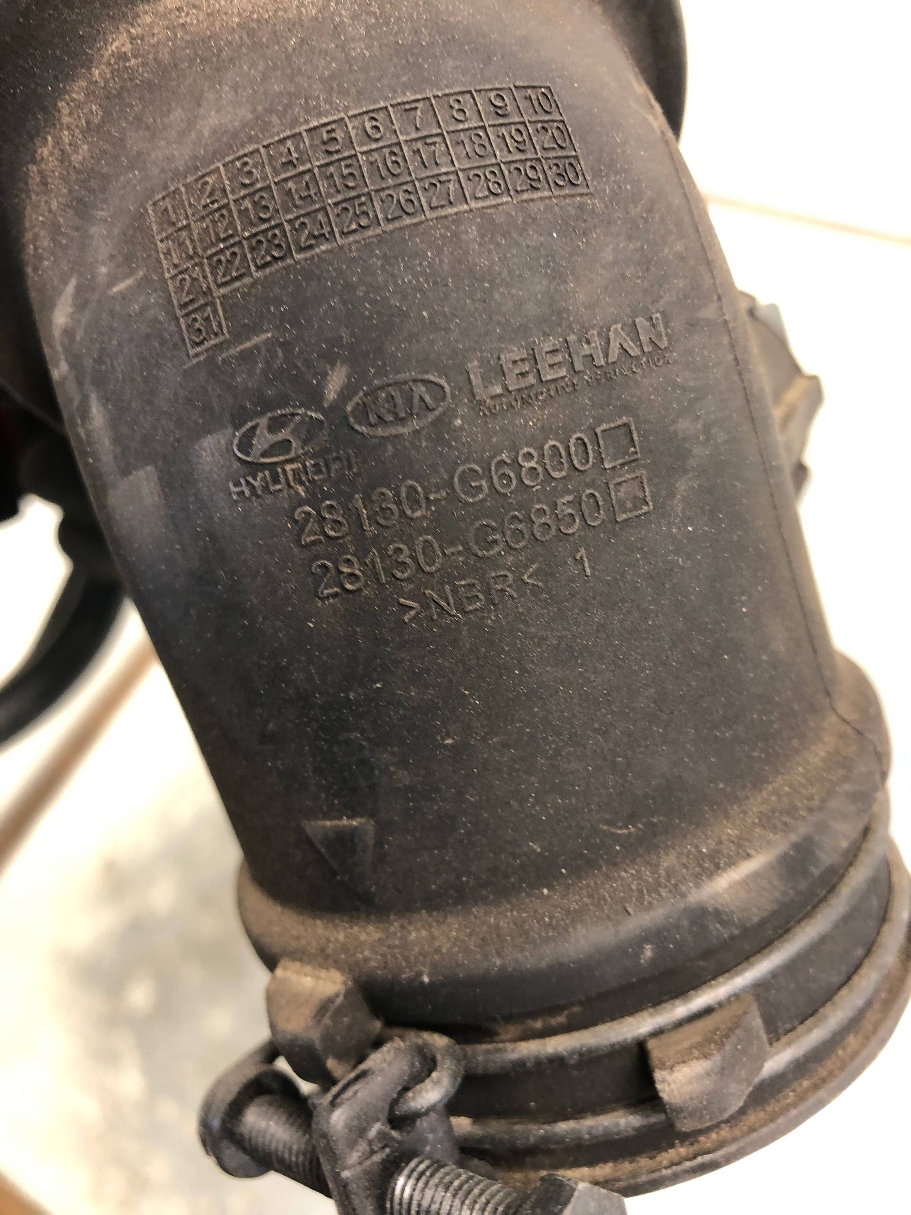 pipe air hose KIA PICANTO III 28130-G6800