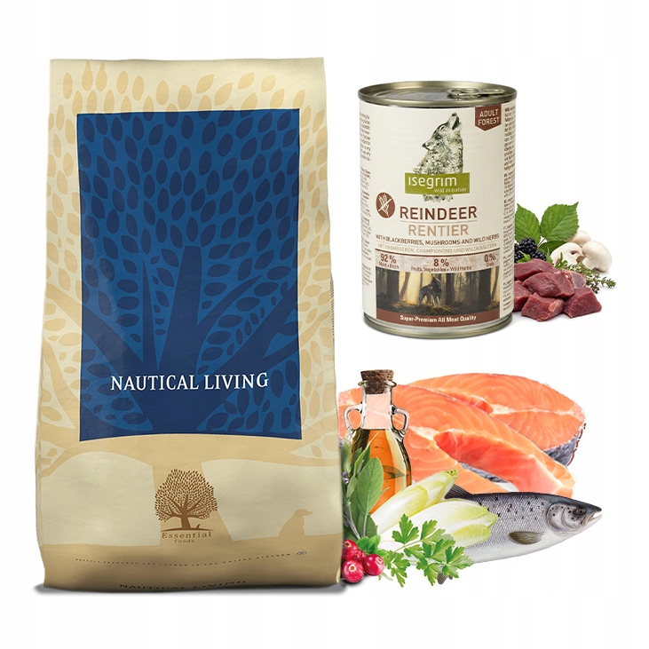 Essential Foods Nautical Living 10kg puszka Isegrim Reindeer 400g