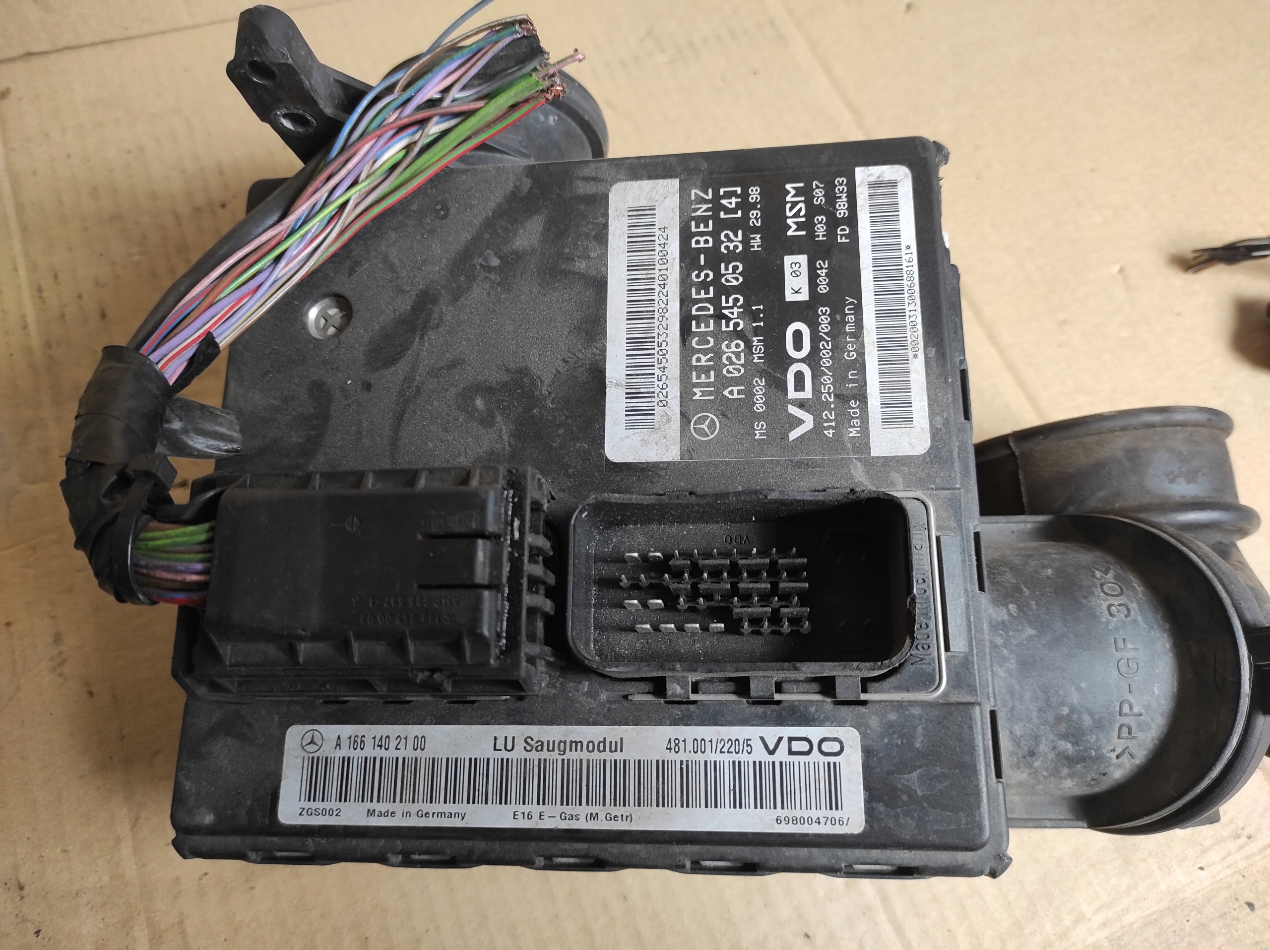 control unit flow meter Mercedes A140 A0265450532