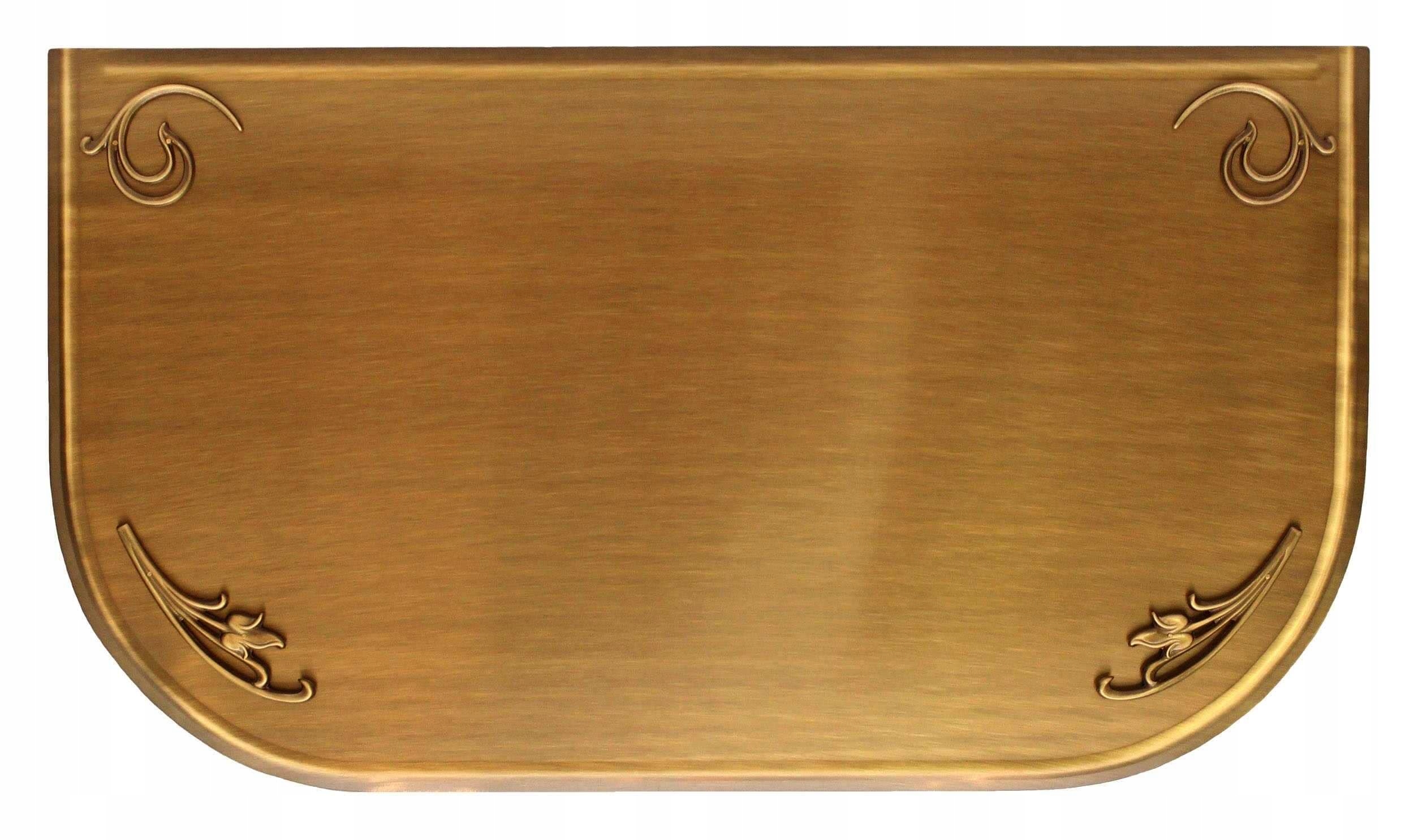 Blacha przed kominek mosiądz ozdob PAT 60x100 FILC