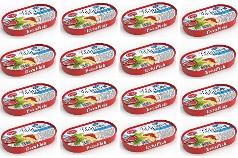 Levně 16 x 170 g Evrafish Filé z makrely v rajčatové omáčce s pepřem Karton