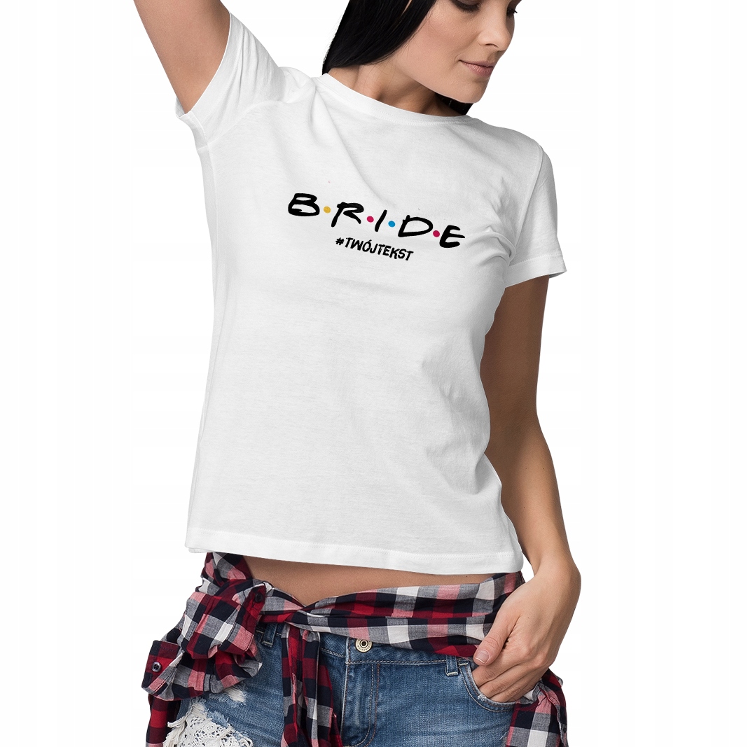 

Wieczór panieński Bride imię/tekst Różne t-shirt