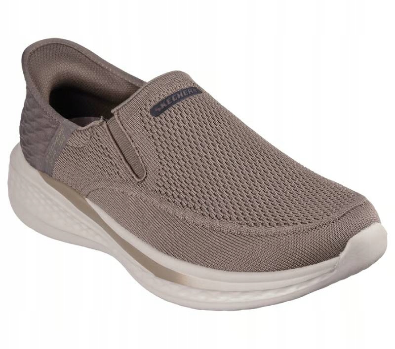Skechers 210887 Tpe šedo-hnědý vel. 42 sportovní slip-ins paměť Kochland