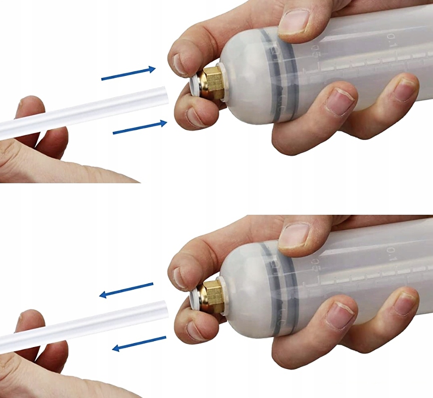 STRZYKAWKA POMPKA ODSYSARKA OLEJU PŁYN HAMULCOWY PALIWO WODY PRZEWODY 200ml Marka Xtrobb