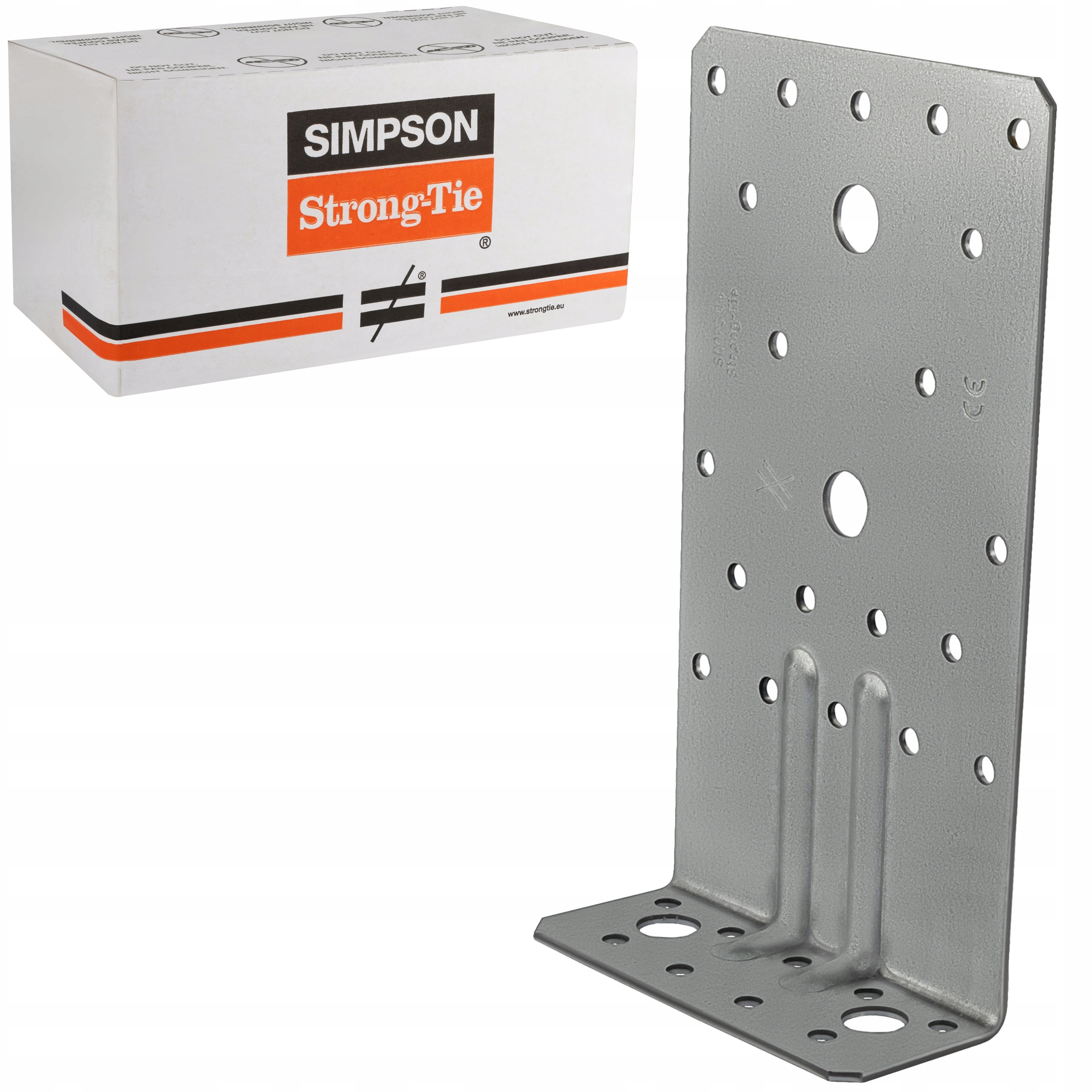 Tesárske spojky uholníky 220x40x95 x 2 mm 25ks oceľové Simpson ABR220