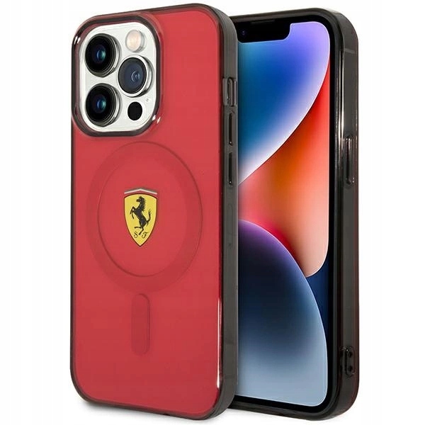 Ferrari FEHMP14XURKR iPhone 14 Pro Max 6.7 červený/red hardcase Translucen