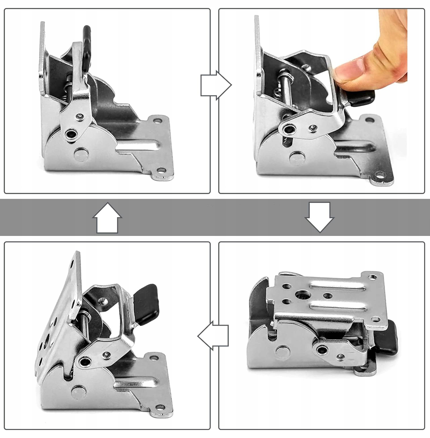 ZAWIASY WSPORNIKOWE SAMOBLOKUJĄCE, SKŁADANE ZAWIASY DO NÓG, 2 SZT. ZAWIASY Rodzaj kątowy