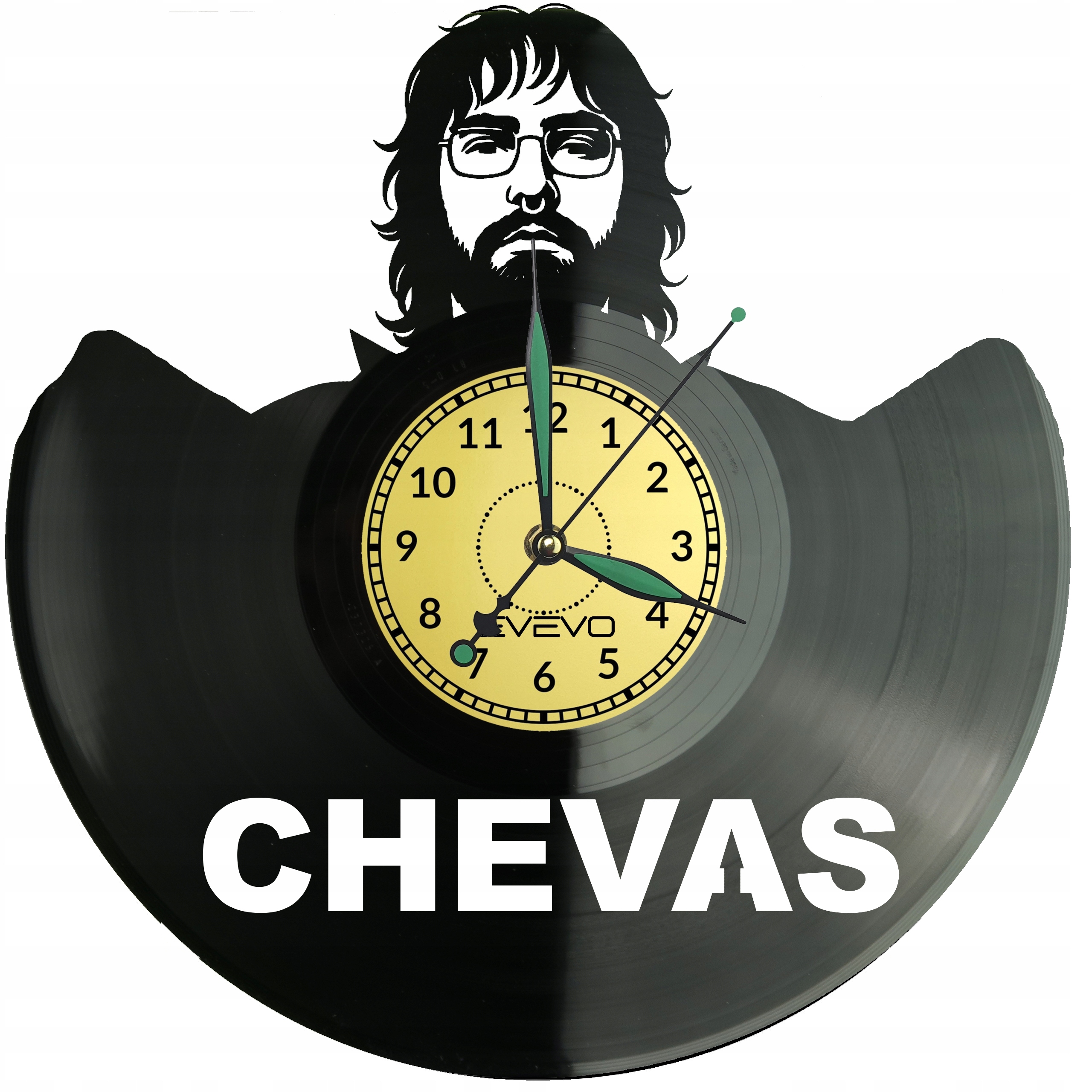 Chewas Nástěnné hodiny Vinylová deska Dárek Památka