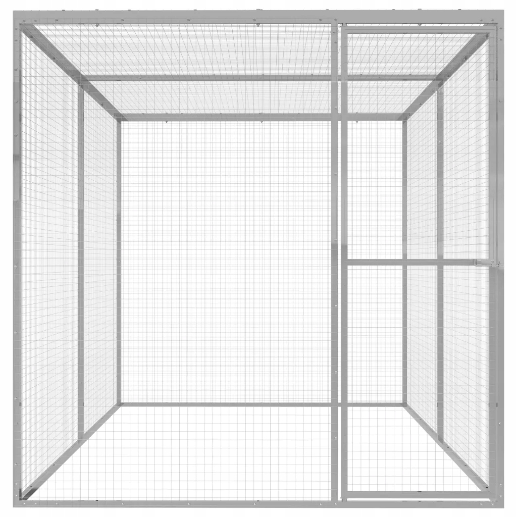Levně vidaXL Klec pro kočky, 3 x 1,5 x 1,5 m, ocel galvanizovaná