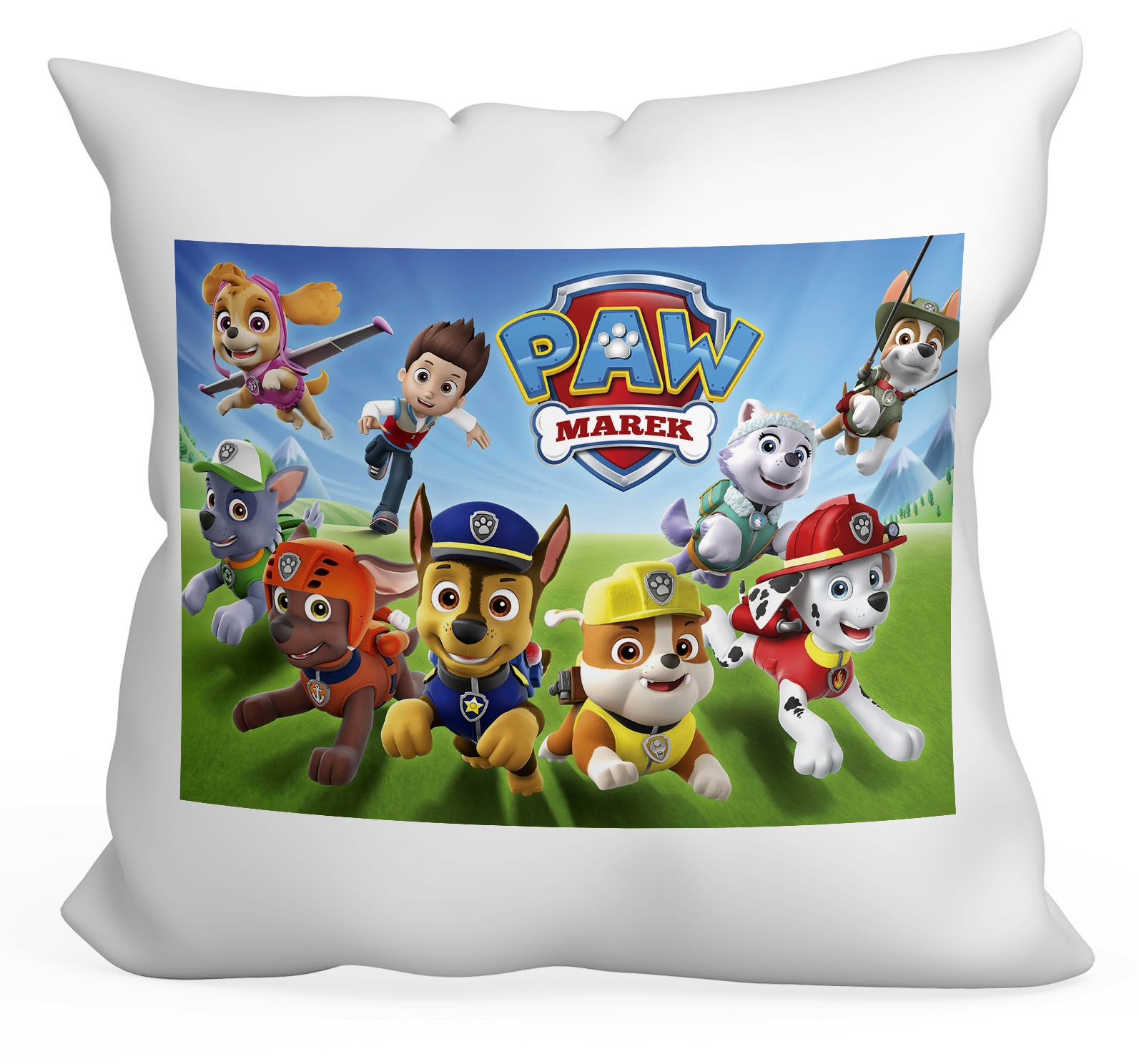 

Poduszka Psi Patrol 40x40 Upominek Imię