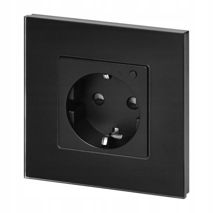 Jednotlivá zásuvka Tuya Smart Wi-Fi, Schuko, černá OR-SH-17205(GS)/B