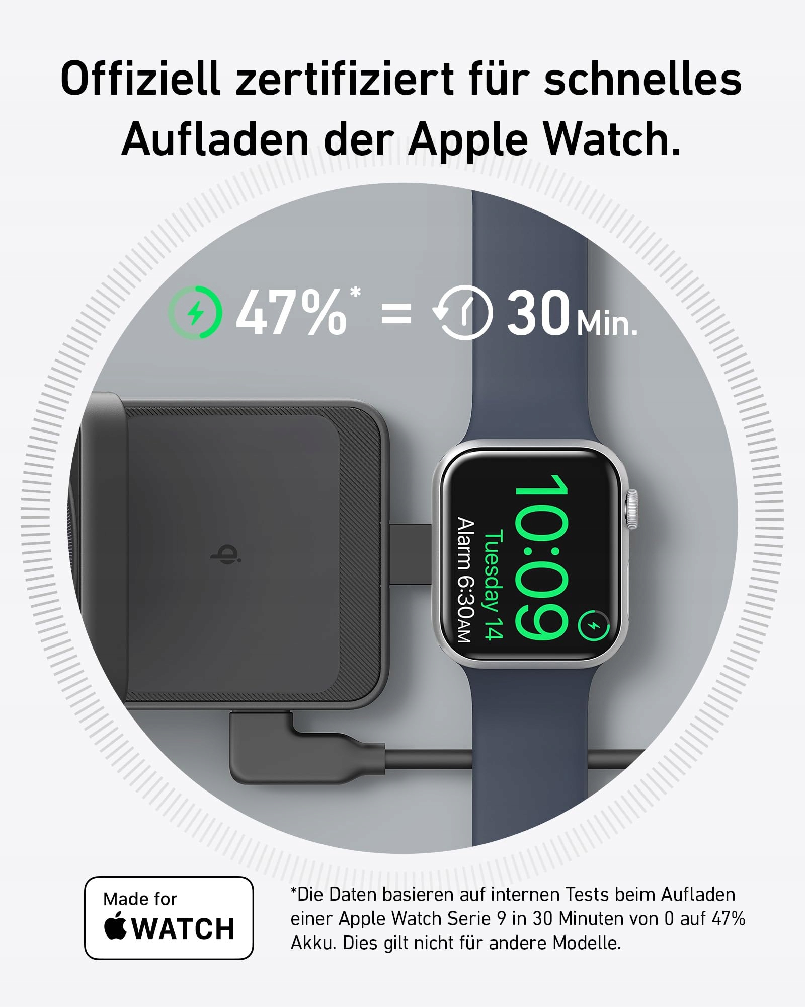ANKER MagGo Stacja Ładowania 3w1 Qi2 15W MagSafe iPhone AirPods Watch — miniatura 4