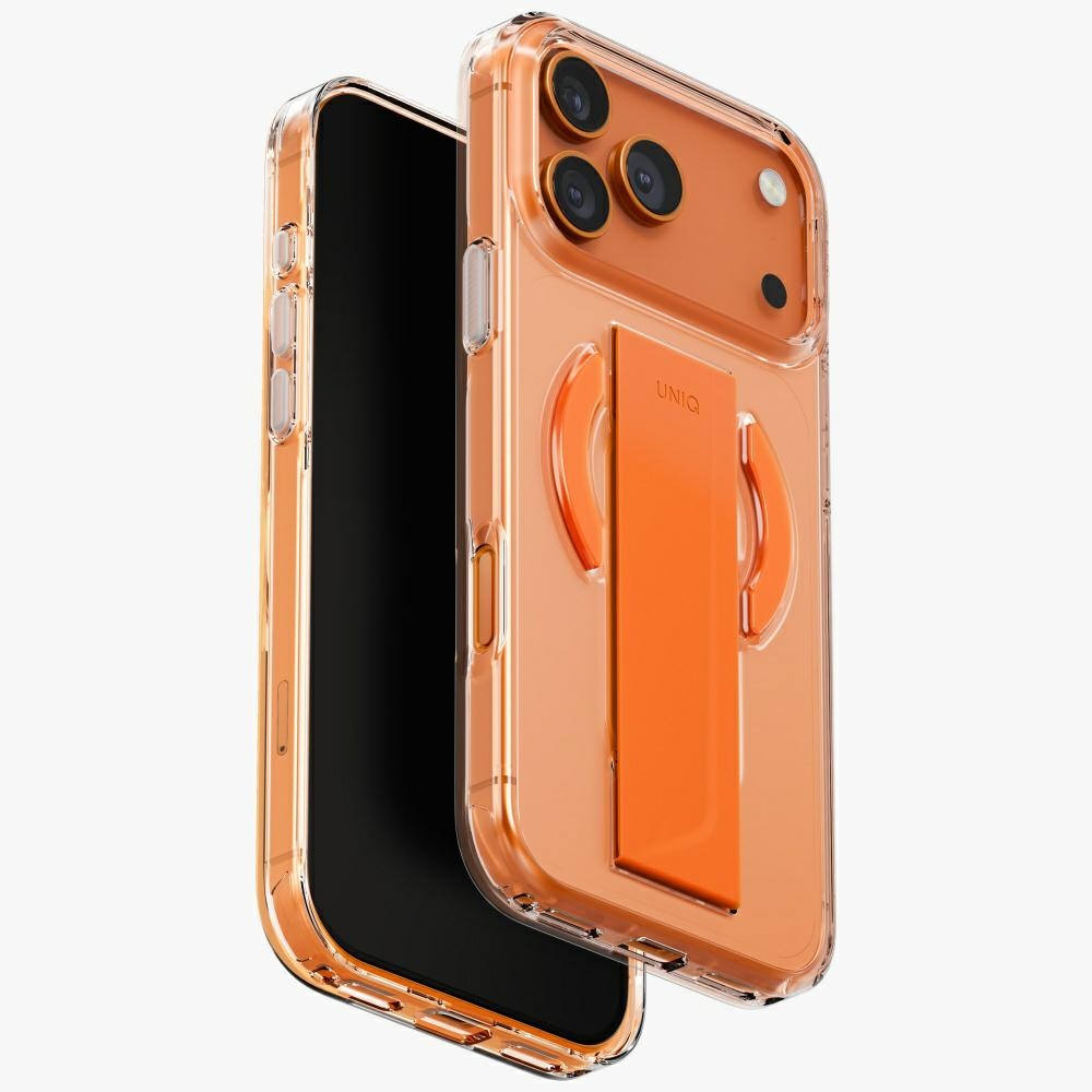 Etui Uniq Heldro Air na iPhone 17 Pro Max Magclick Charging pomarańczowe