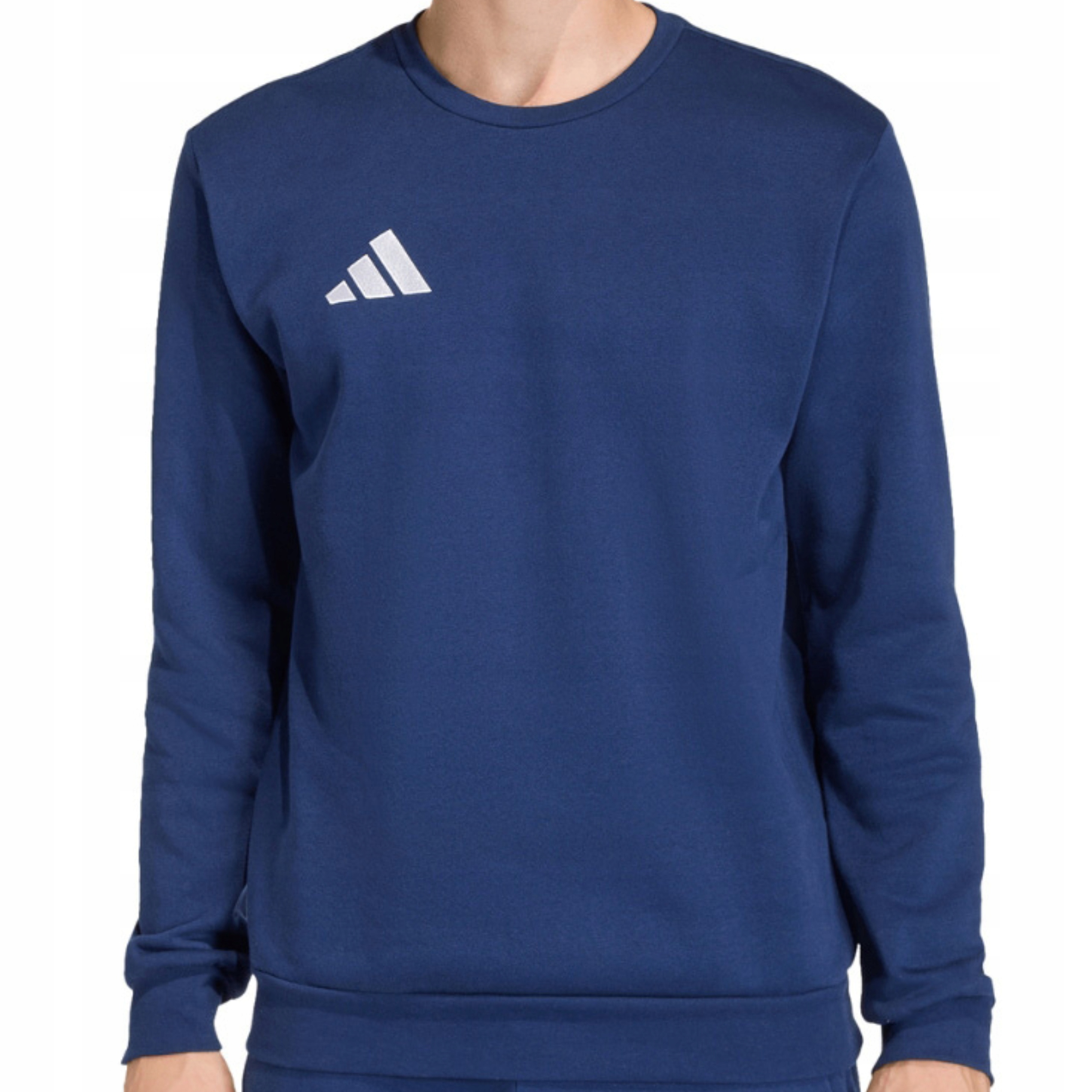 Adidas Męska Młodzieżowa Bluza Bawełniana Bez Kaptura Przez Głowę JZ6574