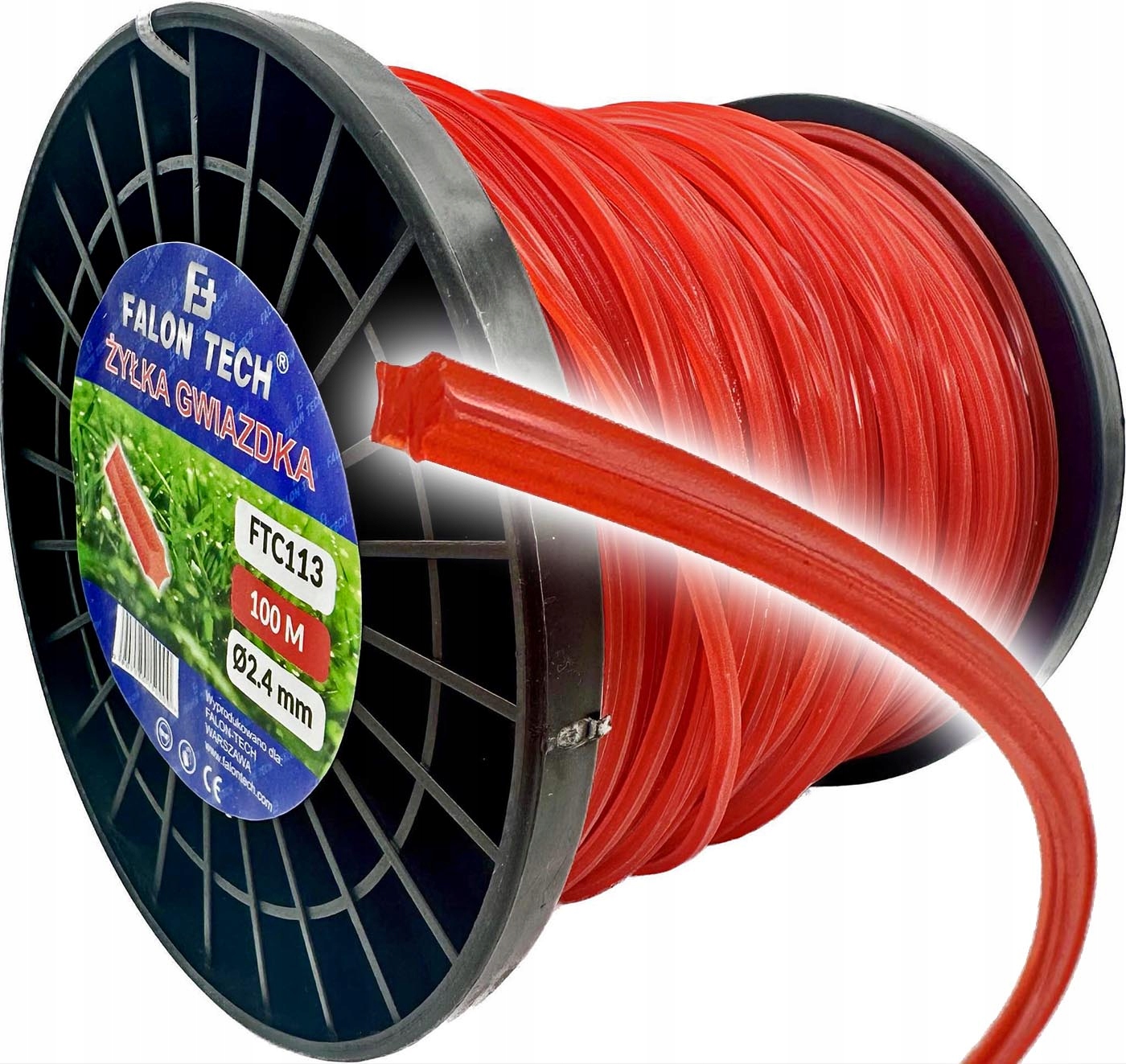 ŻYŁKA DO KOSY ŻYŁKA TNĄCA ŻYŁKA DO PODKASZARKI DO KOSY OSTRA GWIAZDKA 100m