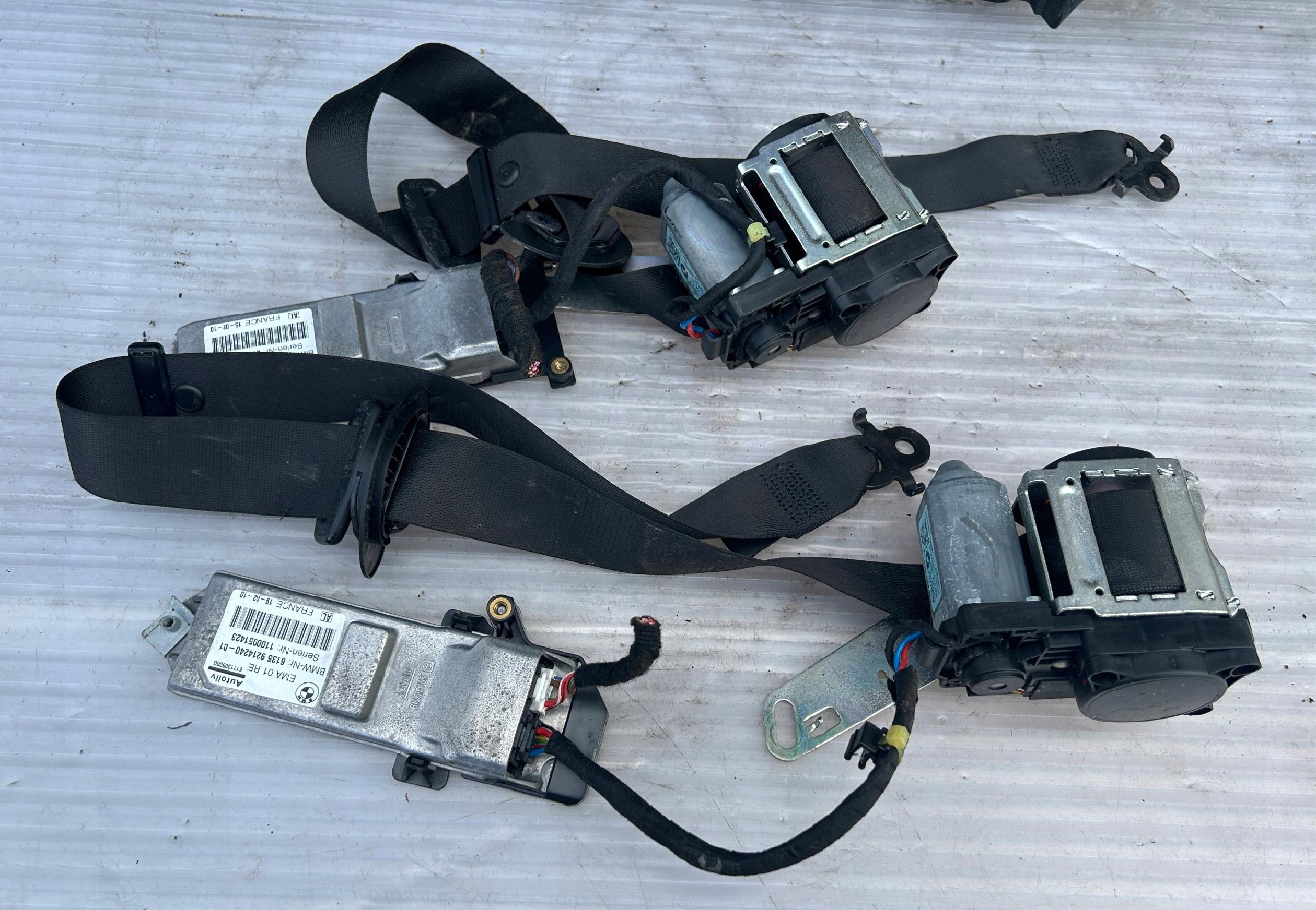 tension belt safety right left front BMW 7 F01