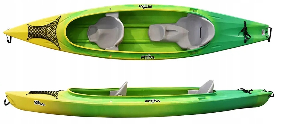Dwuosobowy Kajak Rekreacyjny Stabilny 2+1 Brio Rtm Made In France