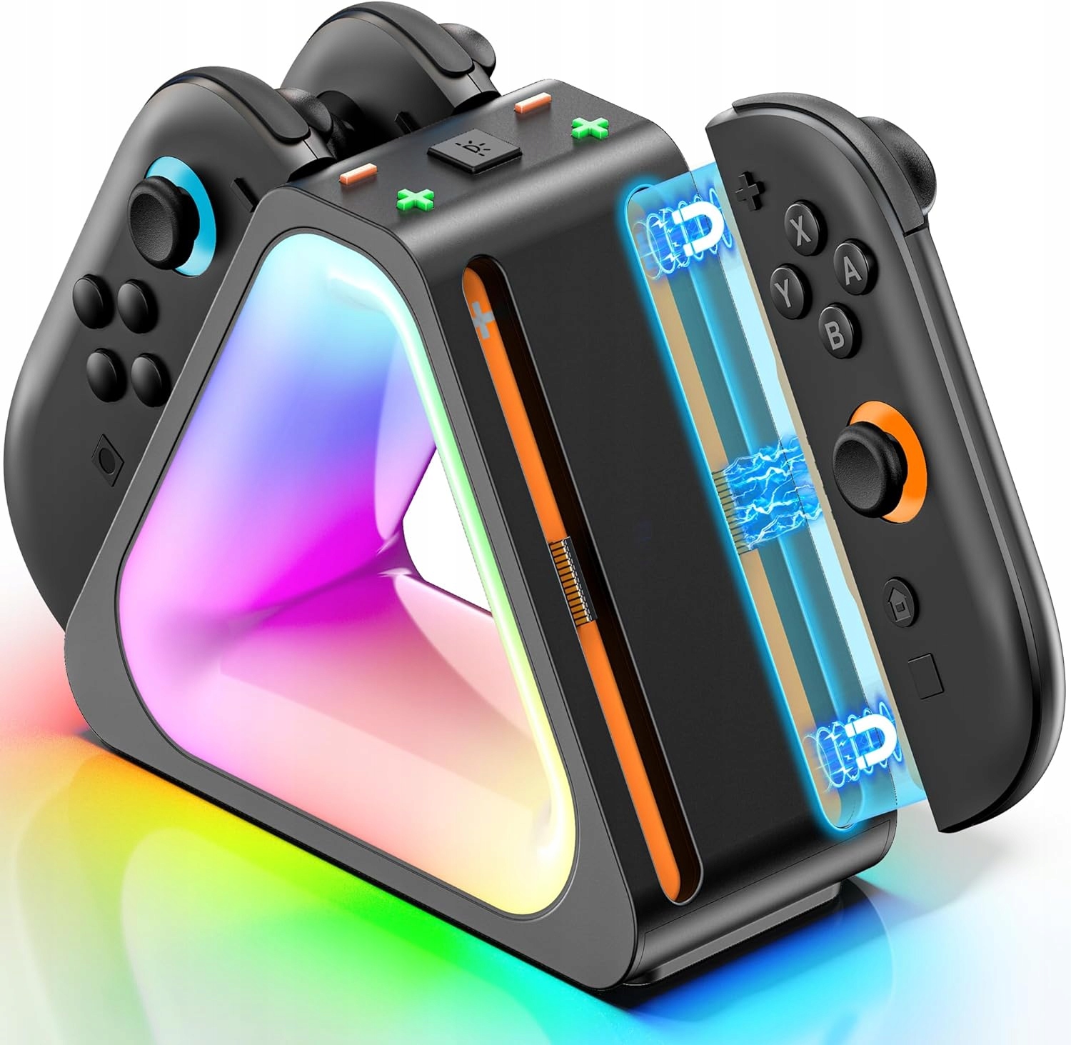 Pega Stacja Ładująca Rgb Do Joycon Nintendo Switch 2 Z Ładowarką Do 4 Padów
