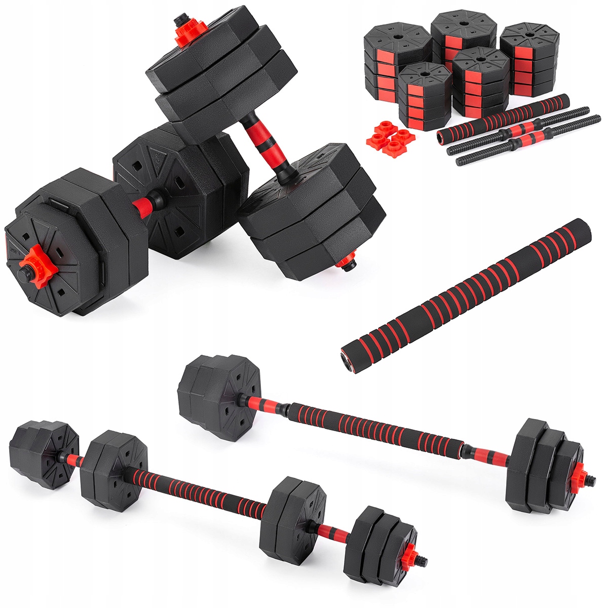 Sada Nastavitelných Činek 2X20 Kg S Činkou Gymtek