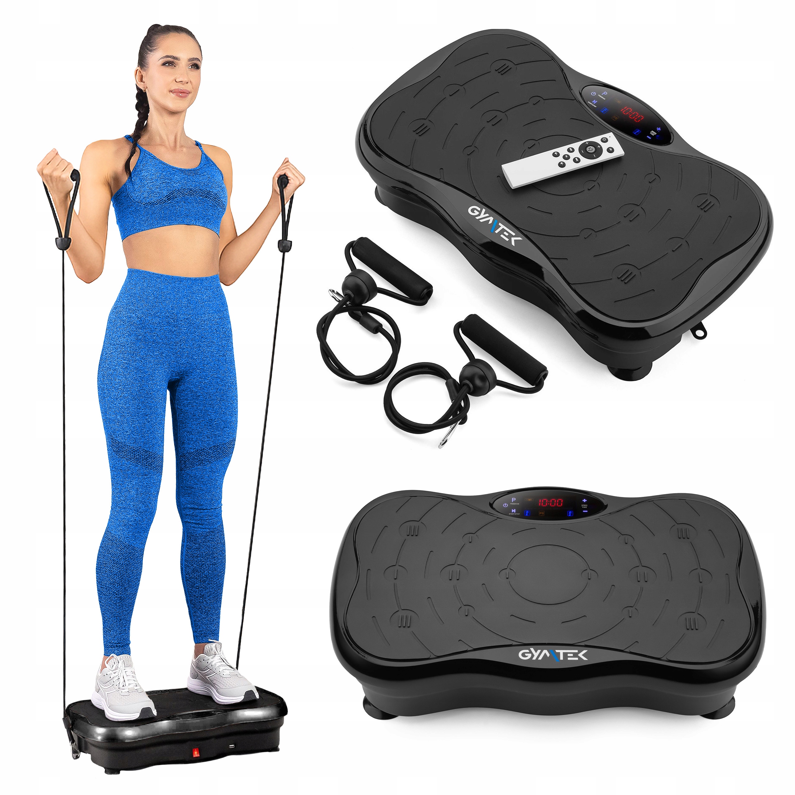 Platforma Wibracyjna Wibrująca Treningowa Masażer Z Pilotem XP500 Gymtek