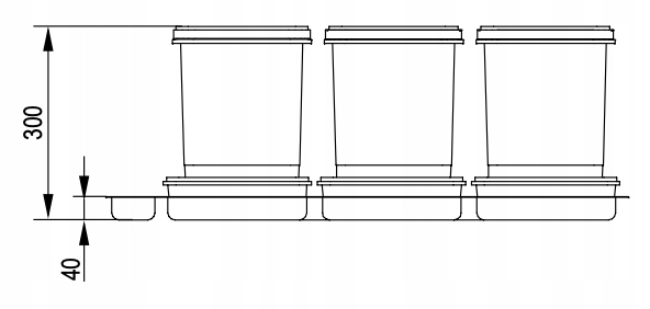 SORTOWNIK NA ŚMIECI KOSZE DO SEGREGACJI REJS 90 Marka Rejs