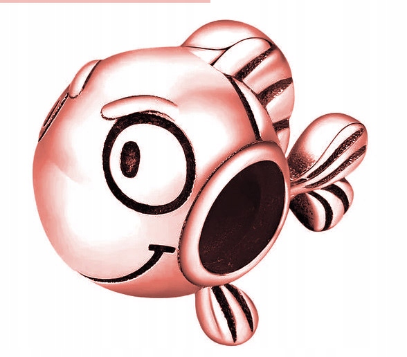 Přívěsek Úsměv Rybka růžové zlato stříbro 925