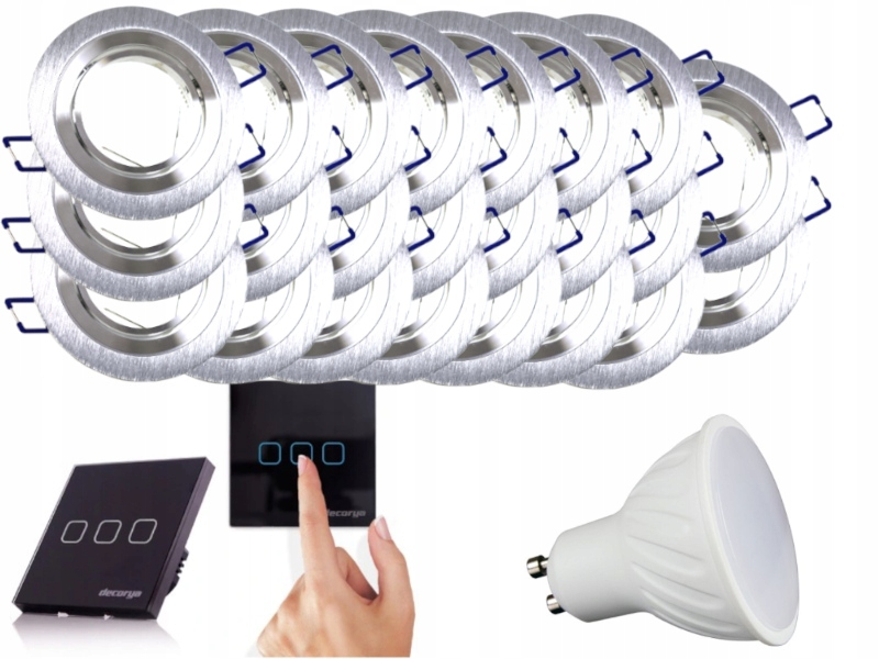 Sada Halogenové Led svítidlo 23x Vypínač +Žárovky