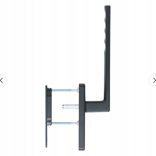 Kľučka Hoppe na okno Hs čierna matná s úchytom