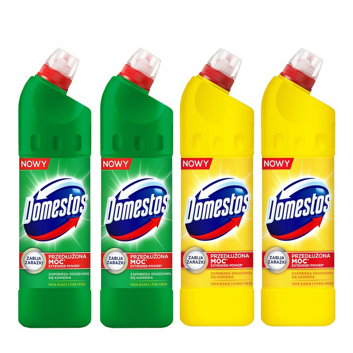 

Domestos płyn do toalet zestaw 4x750ml Citrus Pine