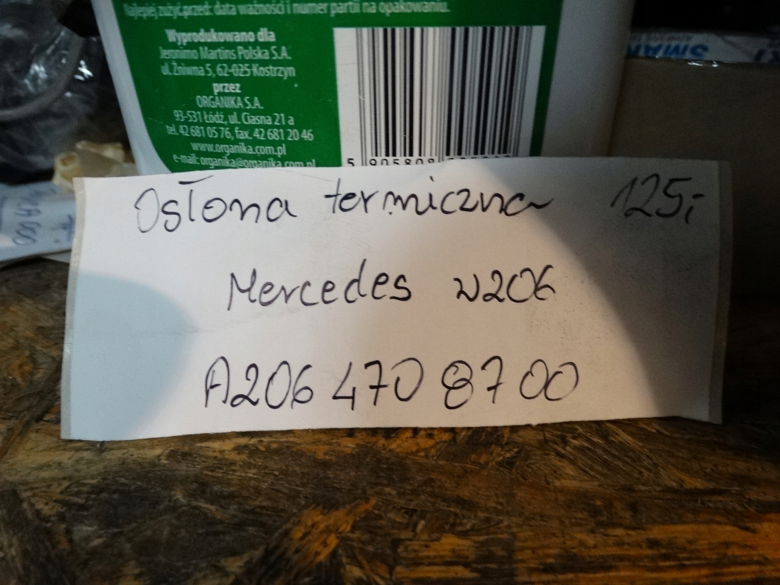 IDEALNA BLENDE ABDECKUNG TERMICZNA MERCEDES W206 1