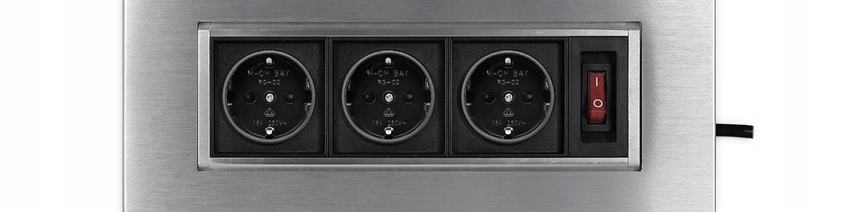 Gniazdo blatowe obrotowe Spacetronik SPS-O33S V2 Liczba gniazdek 3 szt.