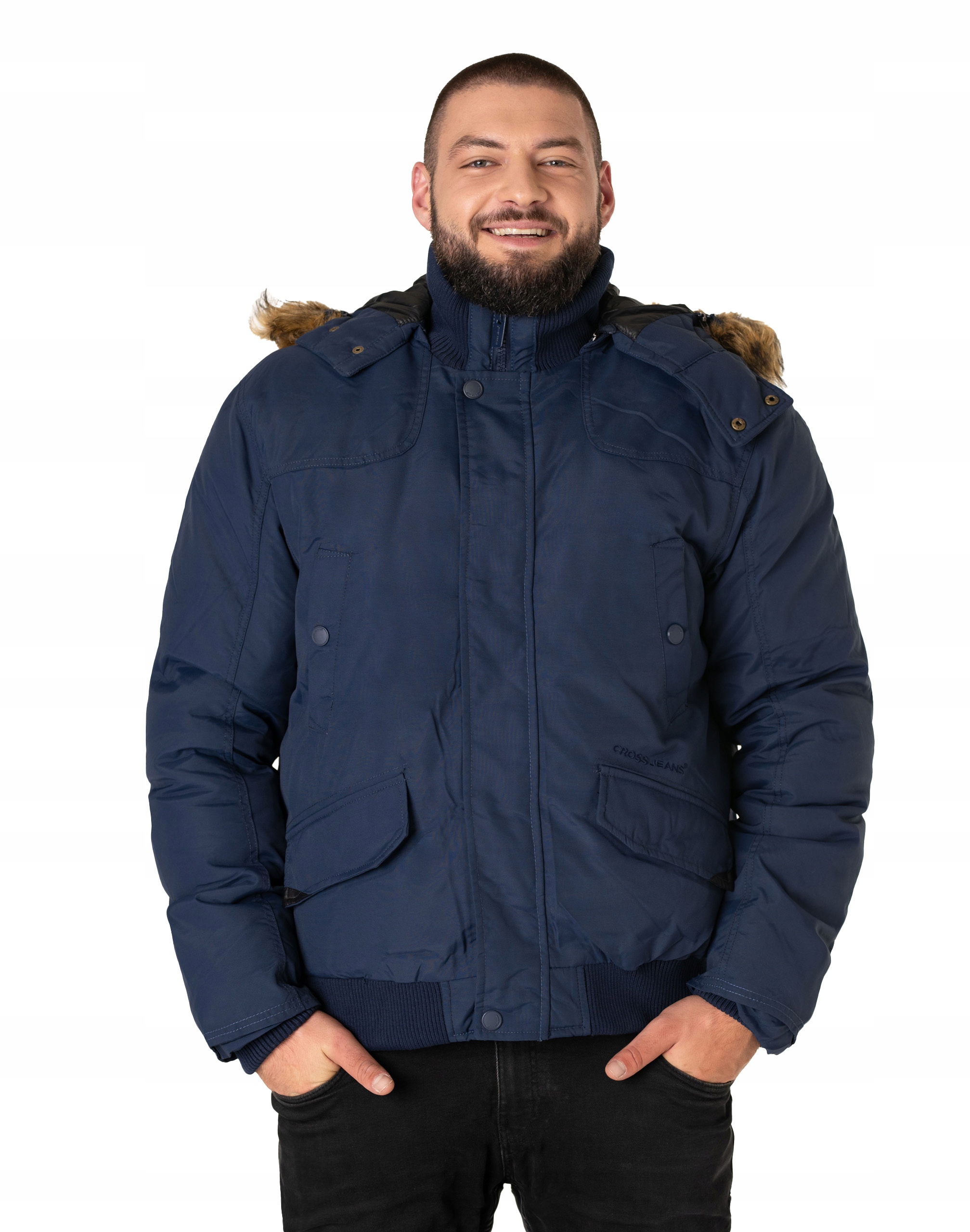 Teplá zimní pánská bunda Alaska s kapucí pro zimu 40137-1 vel. XL