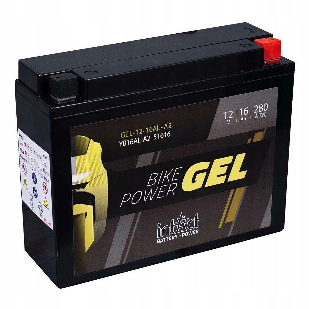 Akumulator YB16AL-A2 EB16AL-A2 Agm CB16AL-A2 12V 16AH/280A P+ Żelowy