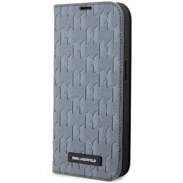 Karl Lagerfeld KLBKP14XSAKLHPG iPhone 14Pro Max 6.7" bookcase srebrny/